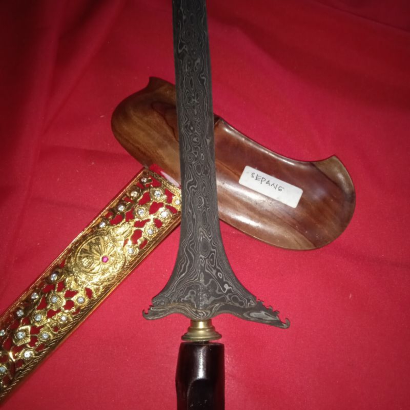Keris Sepang Pamor Udan mas Tiban Alusan