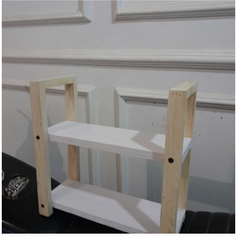 RAK BUMBU 2 SUSUN rak 2 susun  rak bumbu dapur serbaguna rak bumbu dapur kayu rak bumbu dapur esteti