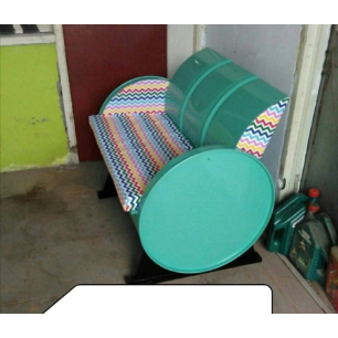 sofa drum/kursi tong/kursi cafe/kursi unik