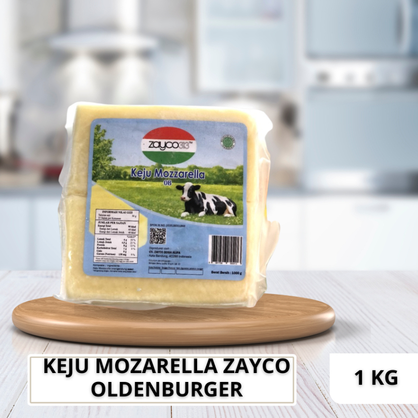 

Keju Mozarella Zayco 1kg Oldenburger Mozarella Kemasan Rak Sayur Padang