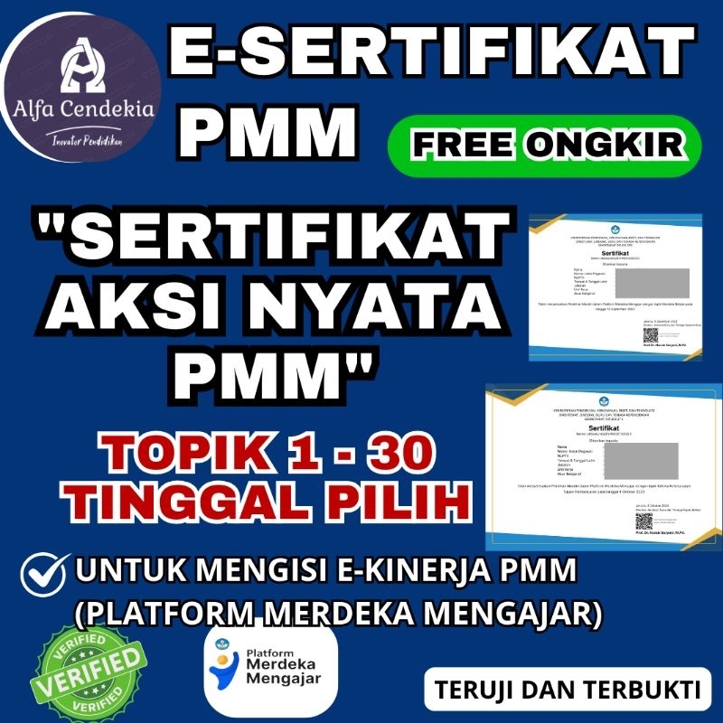 SERTIFIKAT AKSI NYATA PMM