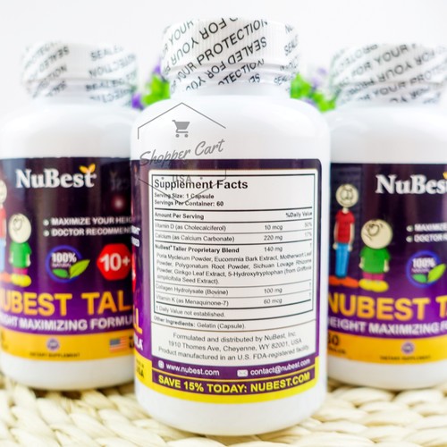 Nubest Tall 10+ Penambah Tinggi Badan Alami Nubest Tall Usa 100% Original Suplemen Peninggi Badan An