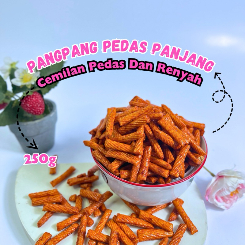 snack kiloan pangpang pedas 250gram | jajanan jadul | makanan ringan kiloan murah | cemilan lebaran