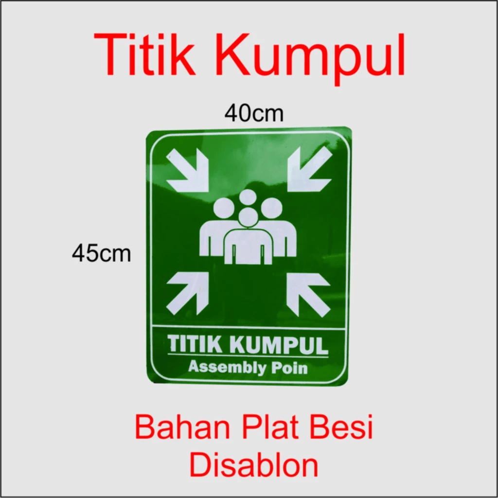 

Plang Signage / Rambu / Jalur Evakuasi / Titik Kumpul Bisa Custom
