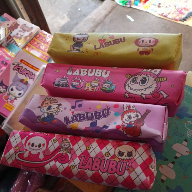 

Kotak pensil Kain resleting gambar kartun