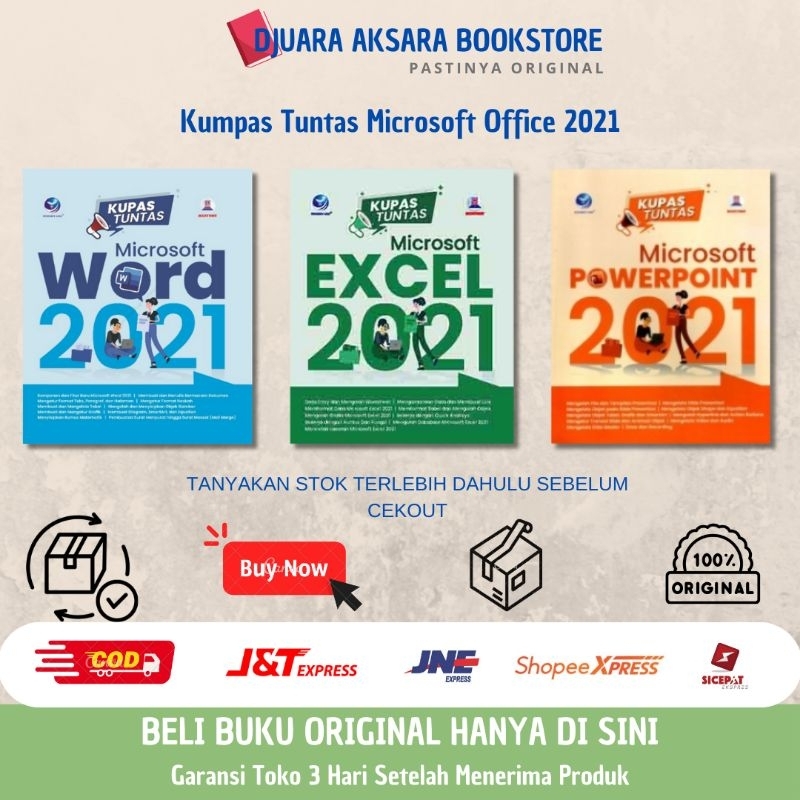Buku Microsoft Office 2021 - Kumpas Tuntas Microsoft Office 2021 - Buku Original