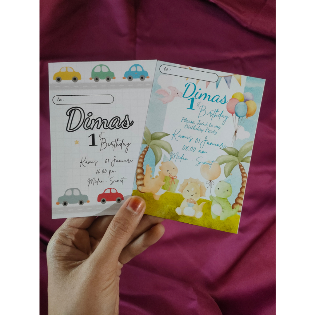 

[Promo] Undangan ulang tahun custom nama