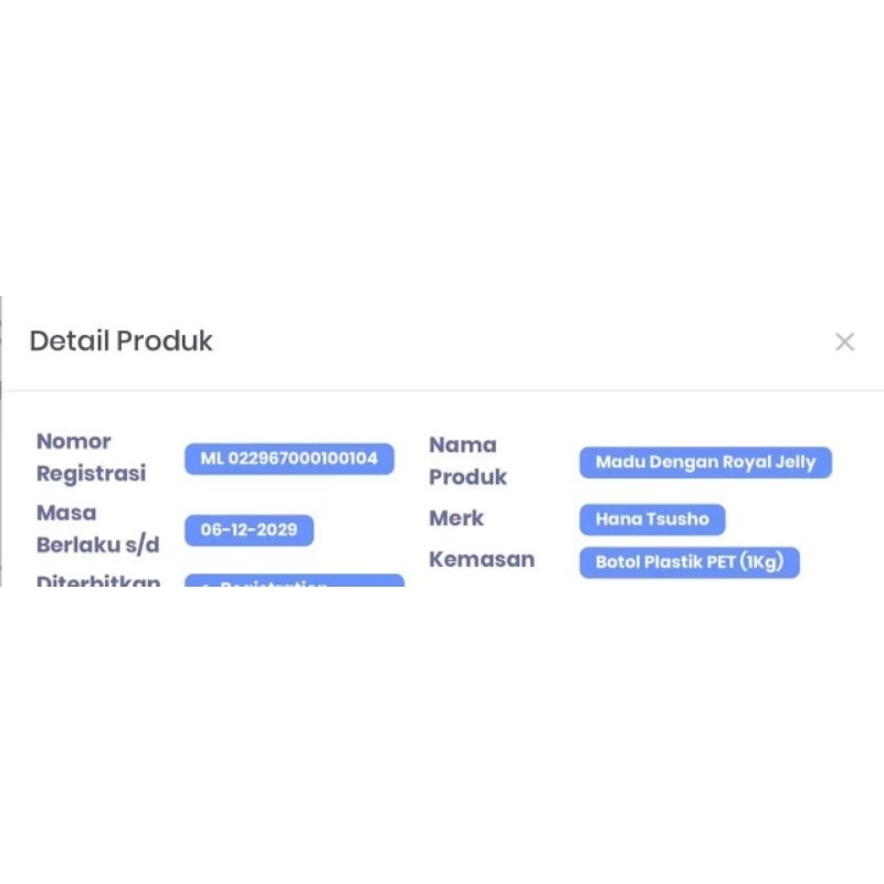 

RB MADU IMPORT JEPANG HANA TSUSHO