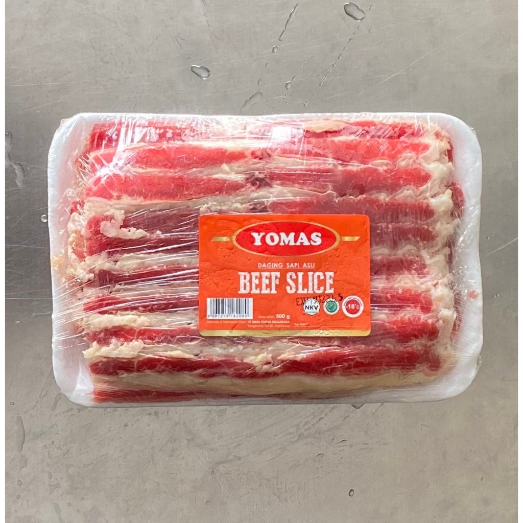 Yomas Beef Slice Yoshinoya Kombinasi 500gr / Daging Sapi Slice Dengan Lemak