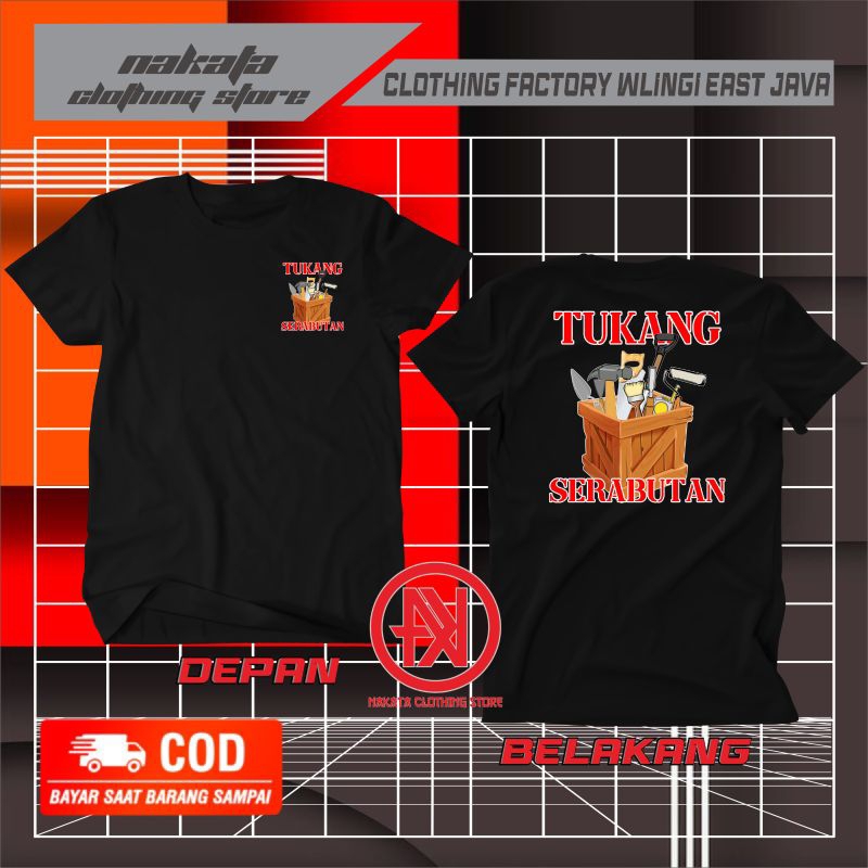kaos tukang serabutan,tukang bangunan
