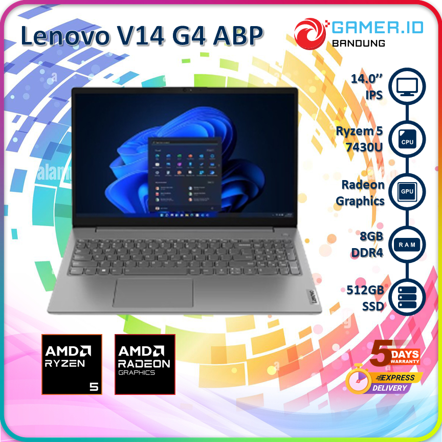 LENOVO V14 G4 ABP RYZEN 5 7430U 8GB 512GB 14" FHD IPS