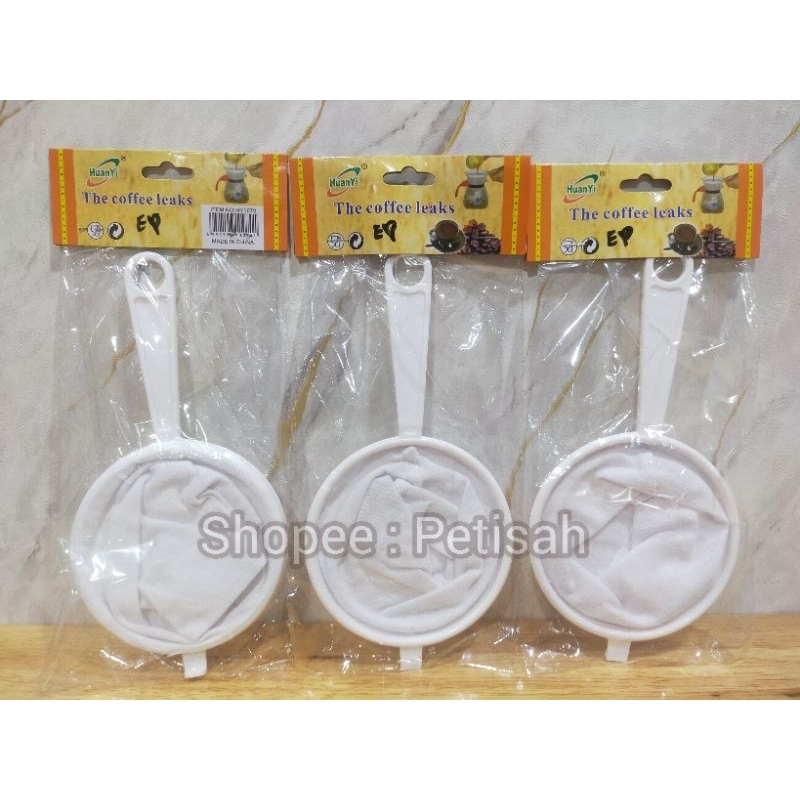Saringan Kain Gagang Plastik 10cm / Saringan Kopi Kain 10cm / Saringan Teh Kain 10cm / Saringan Kain