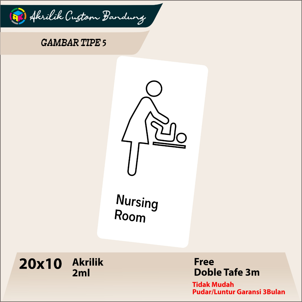 

AKRILIK NURSING ROOM TIPE 5 Acrylic Custom