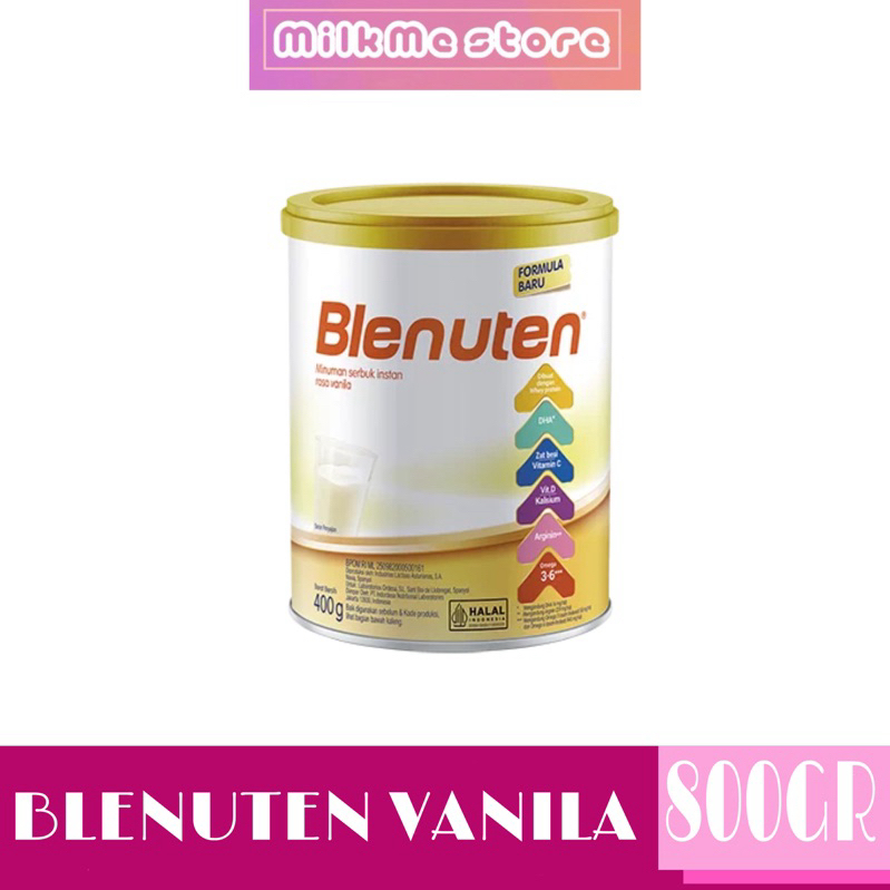 

Blenuten Susu Rasa Vanila Usia 1 - 10 Tahun 800GR