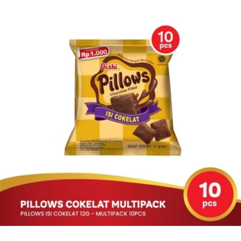 

Oishi Pillows 12 Gram Renceng isi 10 Pcs