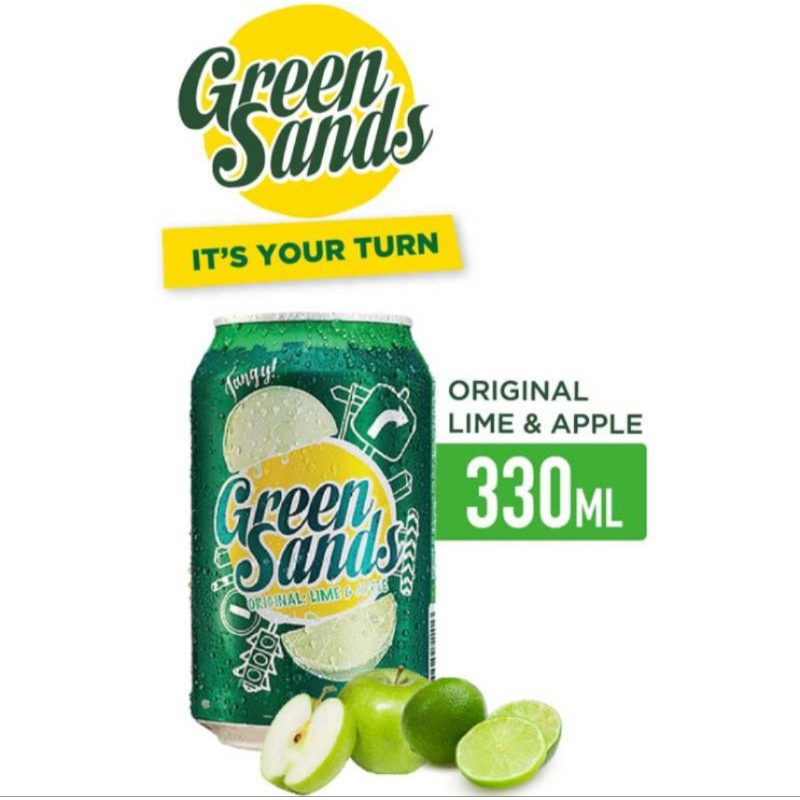 

Green Sands Minuman Karbonasi Lime & Apple Kaleng 330 ml