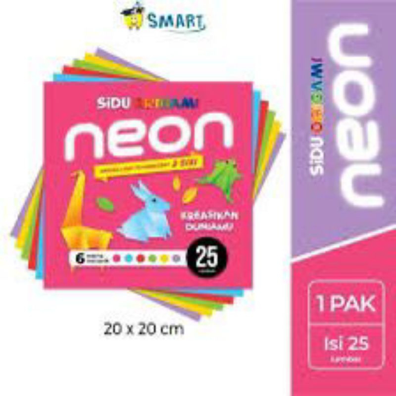 

Sidu Origami Neon 20 x 20 cm 25lembar