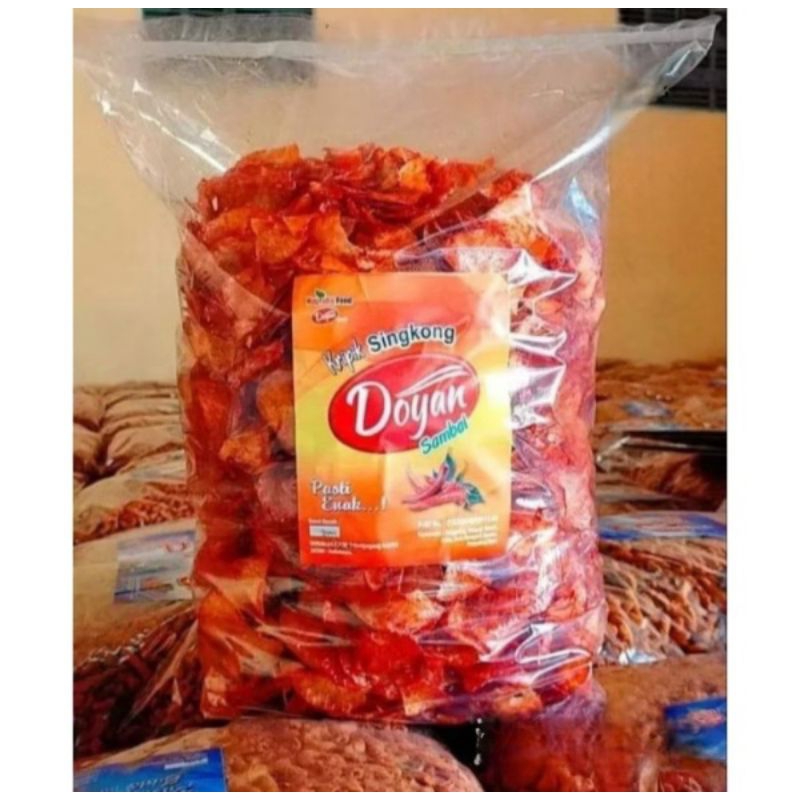 

COD. KERIPIK SINGKONG PEDAS MANIS / KERIPIK SINGKONG PEDAS MANIS BALADO BUMBU BASAH 1KG