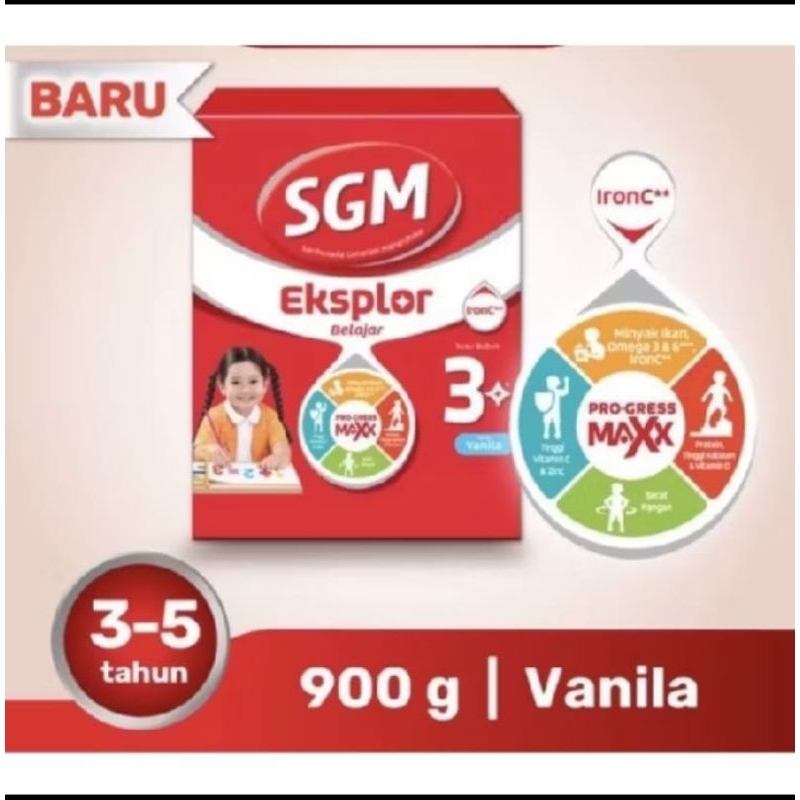 

SGM EKSPLOR 3+ 900G (vanila, madu, cokelat)