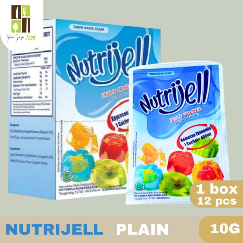 

Nutrijell Tanpa Rasa/Plain Telly Powder Krim 10g / 1box isi 12pcs