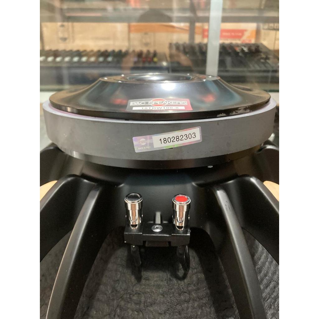 Speaker Komponen B&C TBW100 18in 8 Ohm 1400 W Coil 4in BnC Audio 18TBW100 Tebal Magnet 2,5cm Subwoof