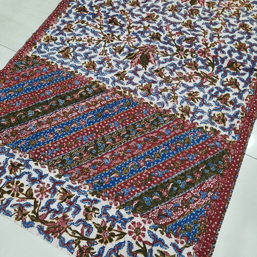 Kain Sarung Batik Tulis Lasem Rembang Bledak Biru
