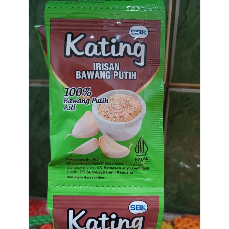 

[PCS] SBK KATING IRISAN BAWANG PUTIH SACHET 6 GRAM