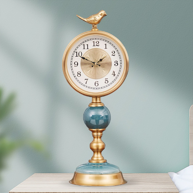 Jam Meja Eropa Retro keramik / Jam meja Etnik Lishida