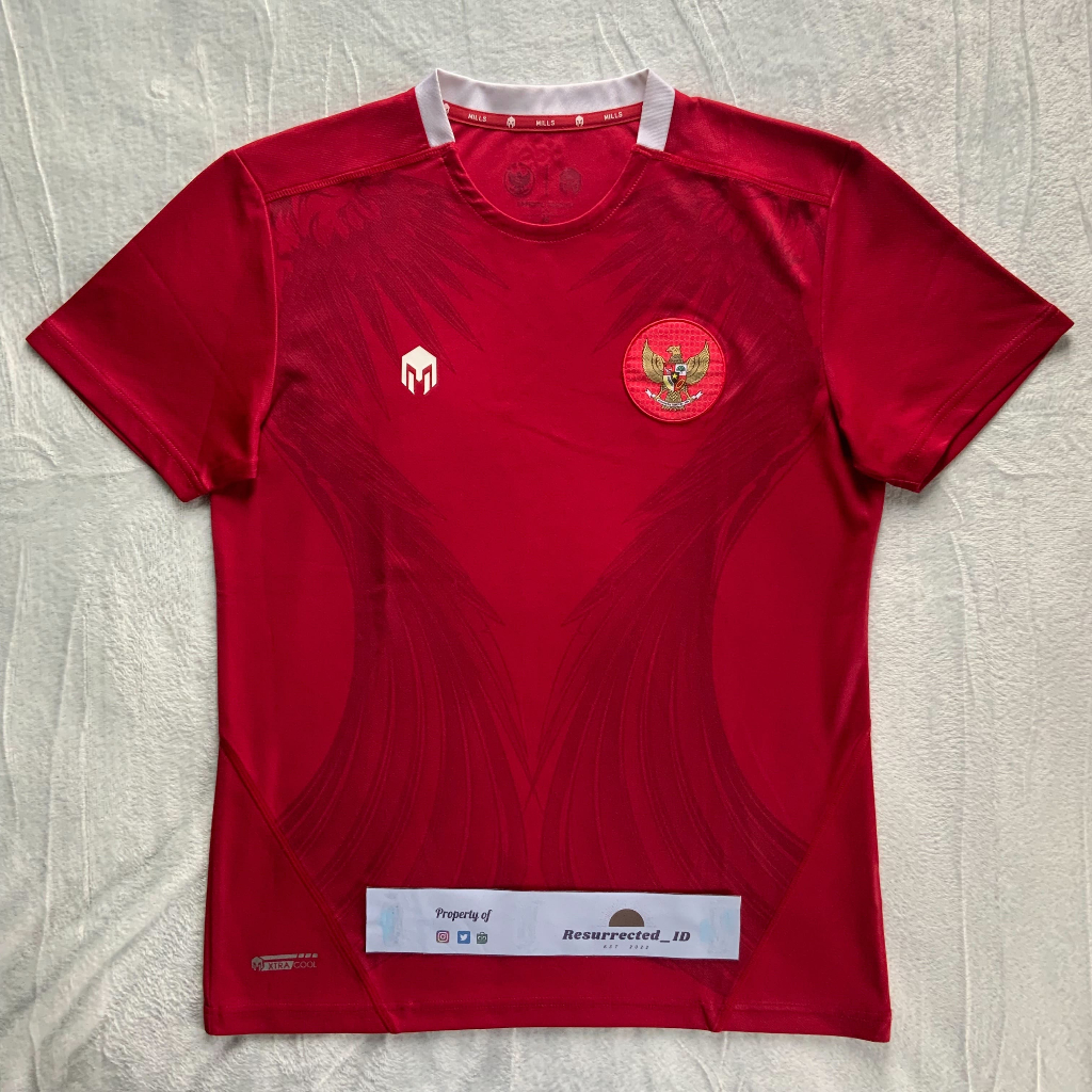 Jersey Bola Original Mills Timnas Indonesia Home 2020/2022 Replica Version 1014GR size M