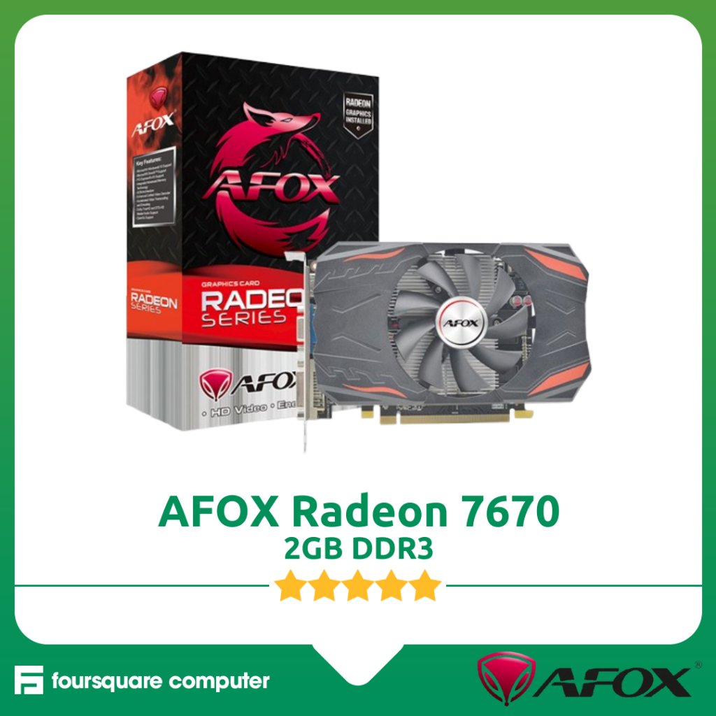 AFOX Radeon Series Graphics Card HD 7670 2GB DDR3