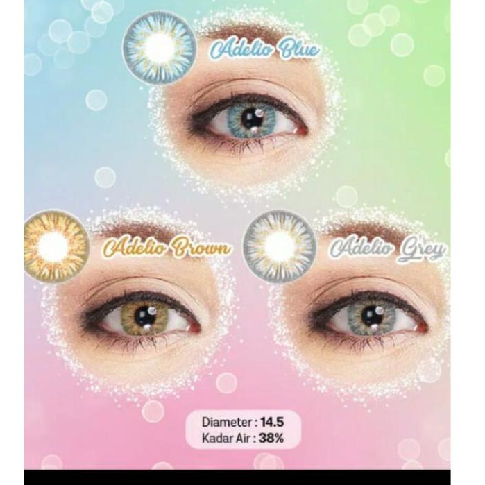 SOFTLENS SOFTLEN FUZZY EOS ADELIO GREY/BROWN/BLUE NORMAL 14.5MM