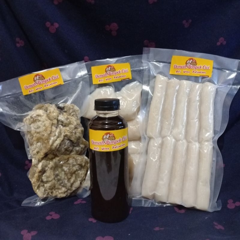 

Paket pempek kulit lenjer telor cuko 250ml