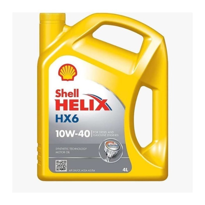 oli shell helix hx6 10w-40 4L ori shell