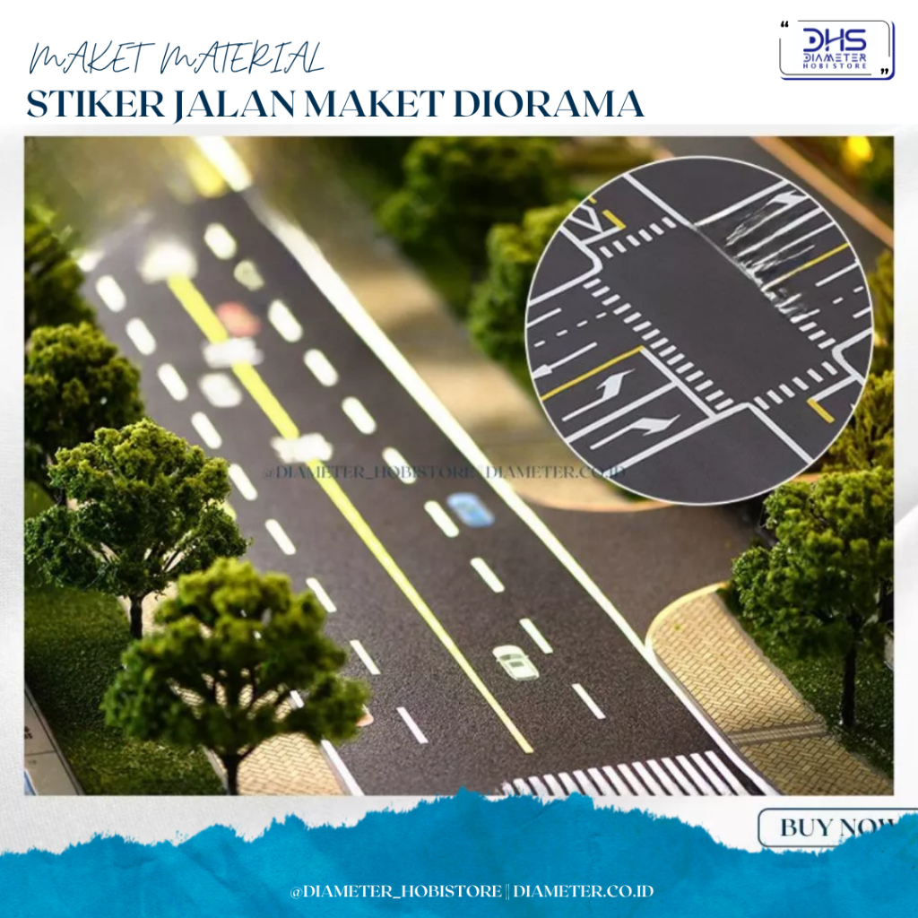 STIKER JALAN MAKET DIORAMA