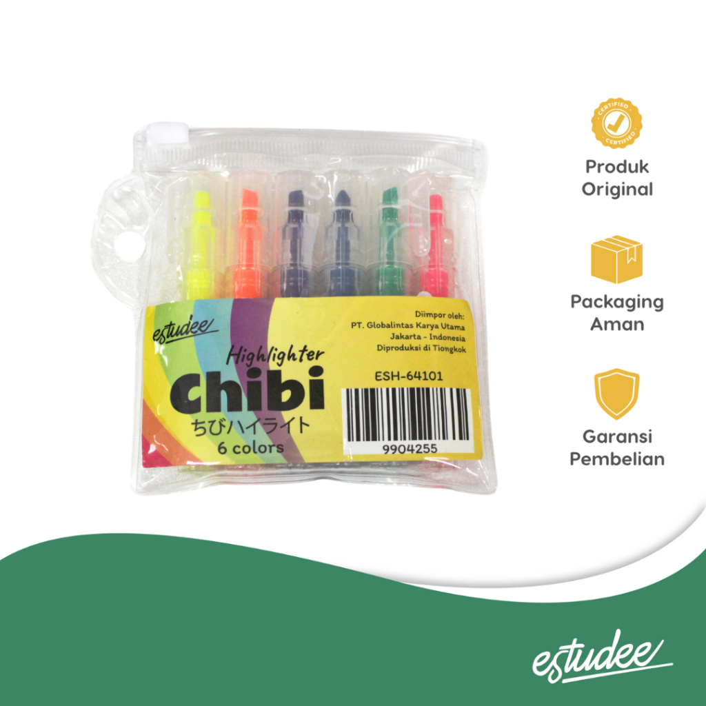 

ESTUDEE CHIBI HIGHLIGHTER SET/6COLOR ESH-64101
