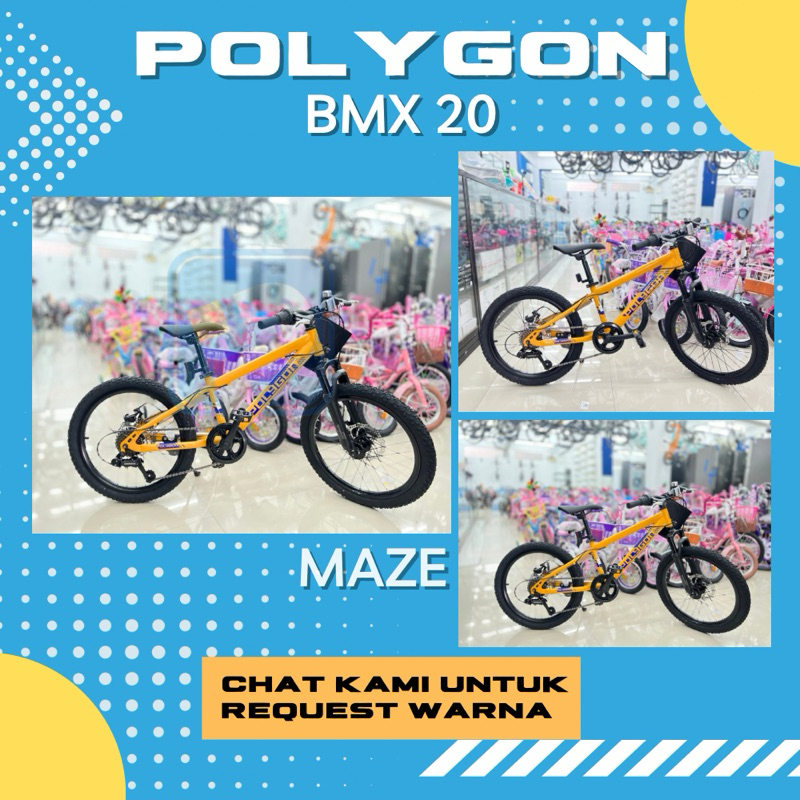 SEPEDA ANAK LAKI REMAJA DEWASA BMX 20 POLYGON MAZE ORIGINAL [PROMO LAMONGAN]