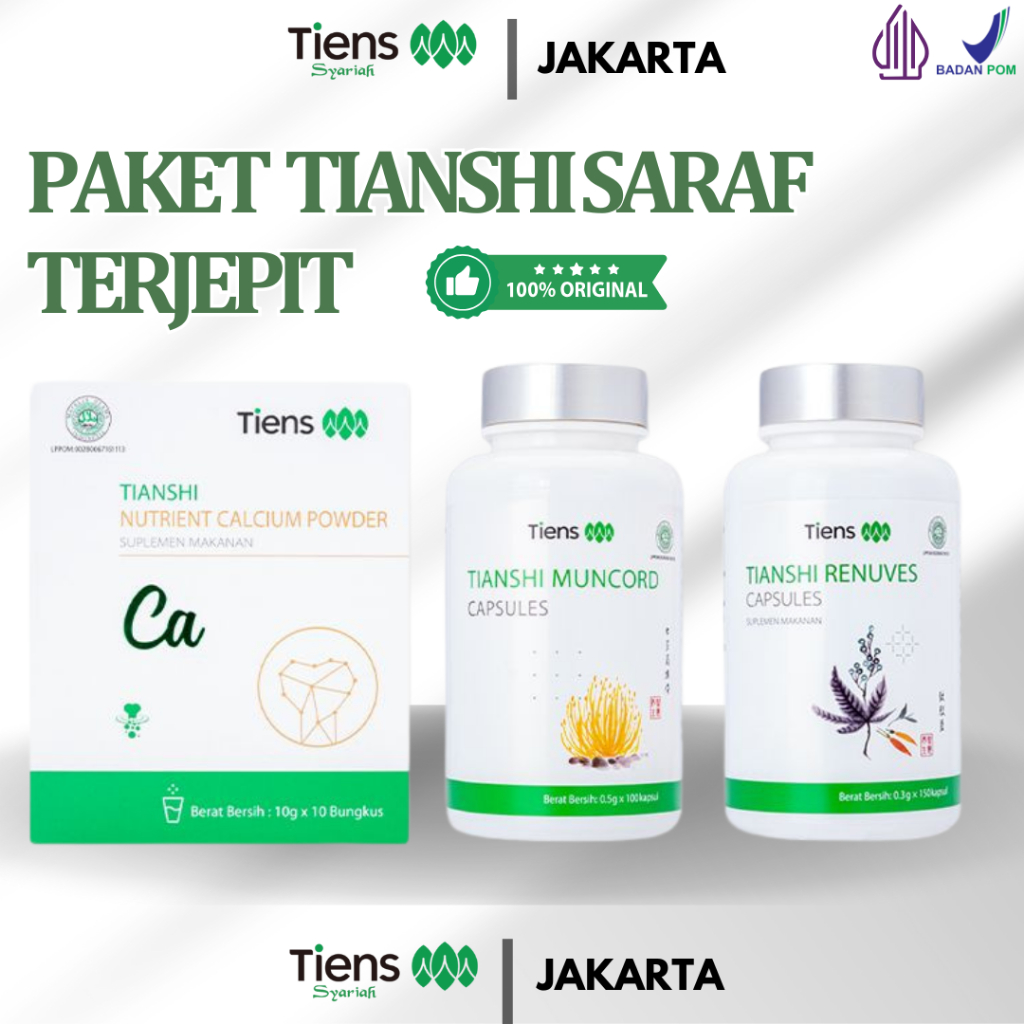 [TERLARIS] Paket Produk Tiens Untuk Obat Saraf Terjepit Kejepit | Bisa COD