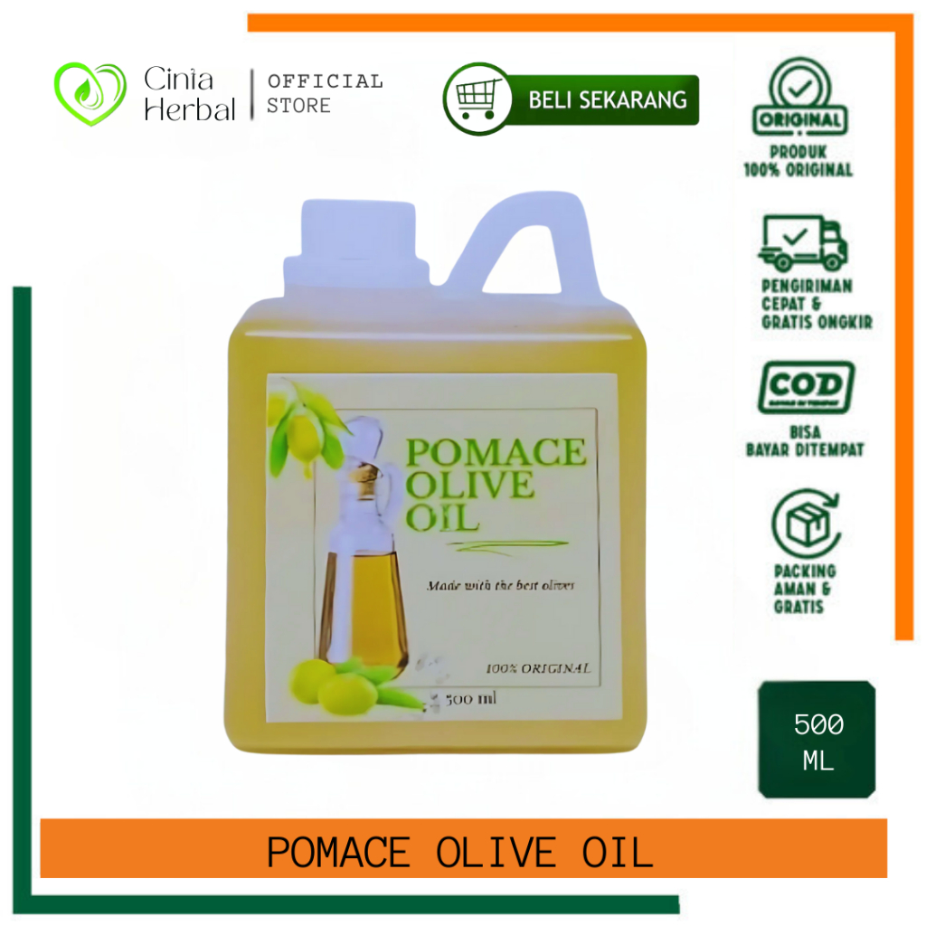

Minyak Zaitun Curah Pomace Olive Oil I Pomace Olive Oil Repack Isi 500 ML | VCO Keletik