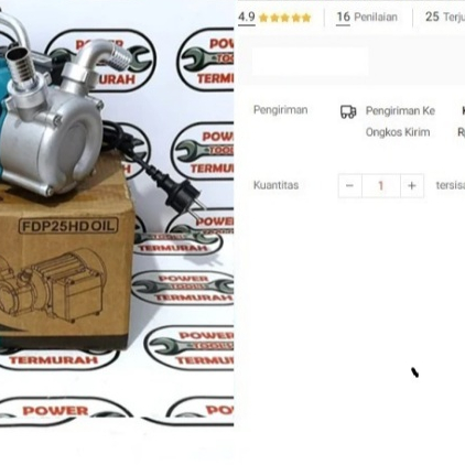 

Pompa Oli Firman 1" FDP-25 Pompa Cairan Kental Solar Listrik FDP 25