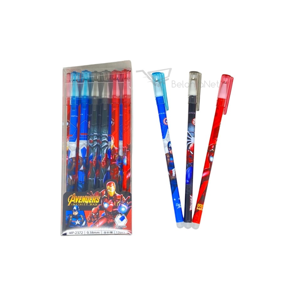 

Pen Gel Bisa Dihapus | Erasable Pen Gel Avengers [12 PCS]
