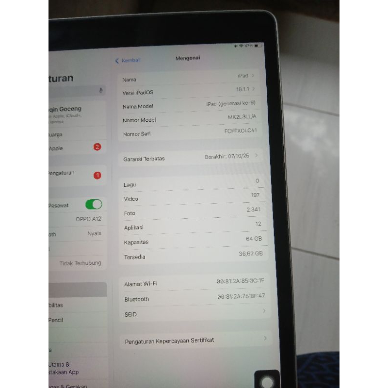 ipad 9 ibox second mulus