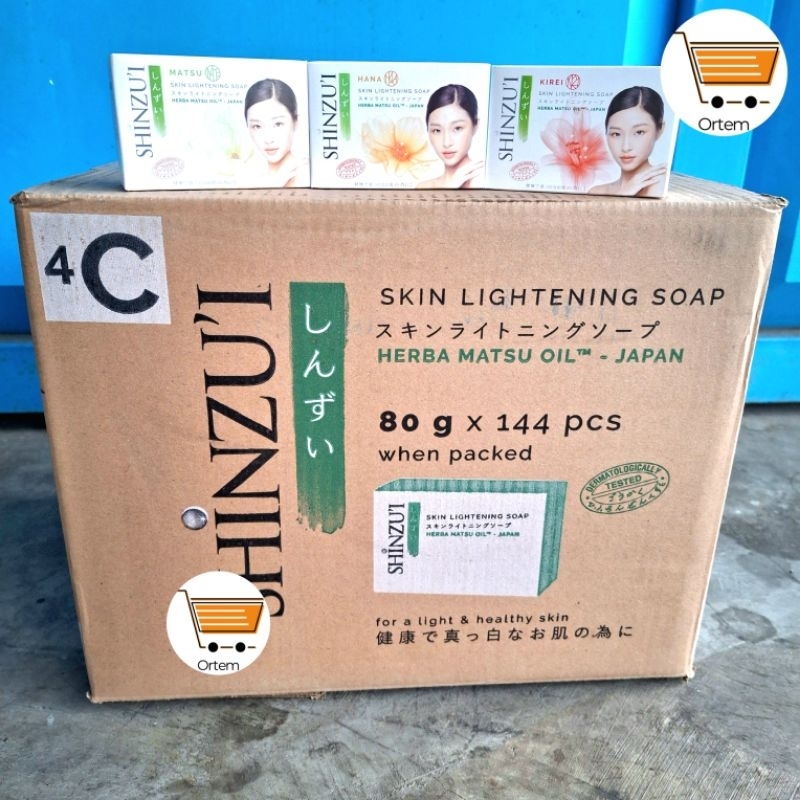 SHINZUI 80gr SABUN MANDI BATANG | 1 DUS | 144 PCS | 1/2 DUS | 72 PCS