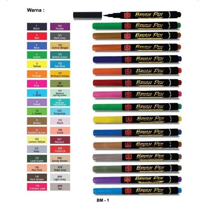 

Spidol / Pulpen Kuas / Brush Pen Snowman BM-1