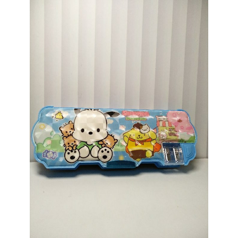 

kotak pensil tahan air rautan motif awan tutup magnet /tempat penyimpanan pensil karakter 2 tempat penyimpanan/ perlengkapan sekolah