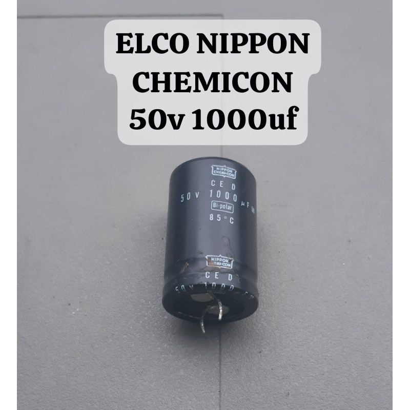 ELCO NIPPON CHEMICON 50v 1000uf ORIGINAL COPOTAN