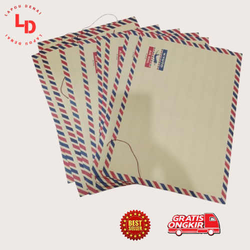 

Amplop Lamaran 310 Airmail / Amplop Air Mail 310 Tali (1 Pcs)