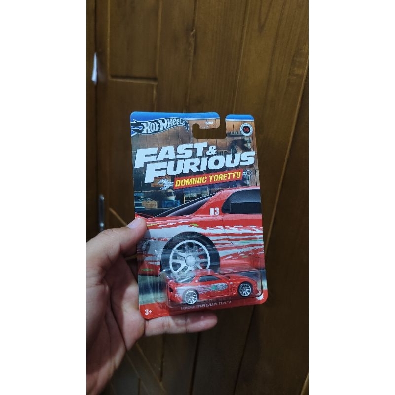 HOTWHEELS FAST AND FURIOUS MAZDA RX7 MERAH