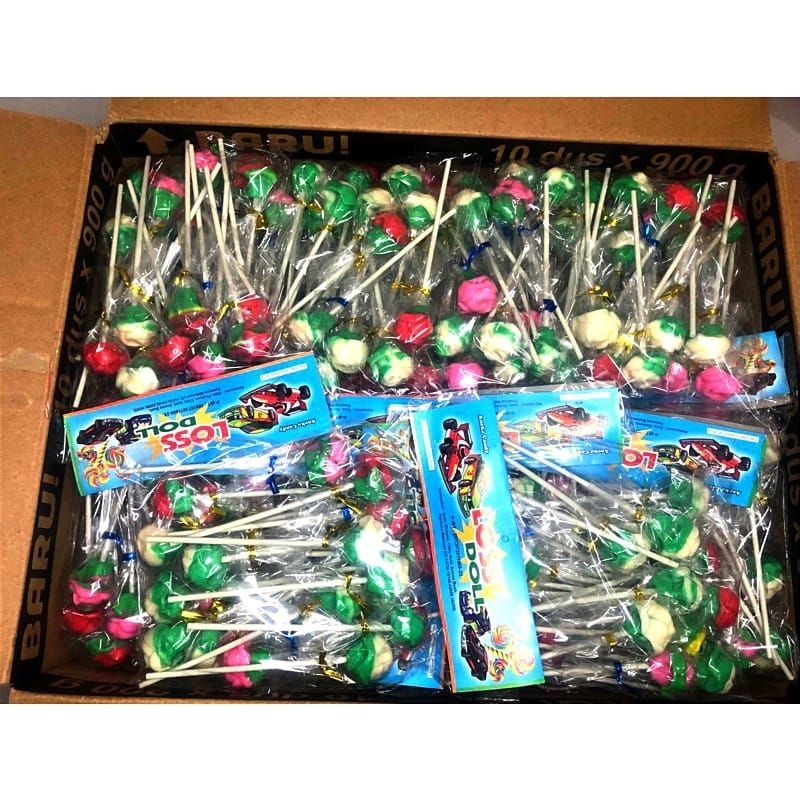 

1 Karton Permen Lolipop karakter mawar isi 1000pcs | Permen enak | Permen murah isi banyak