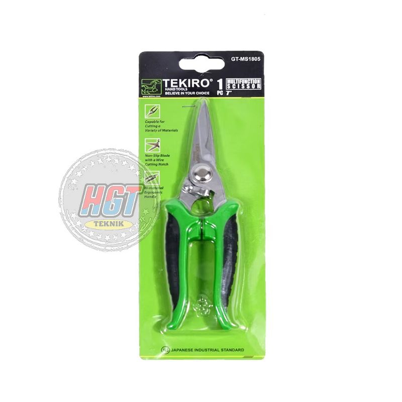 Tekiro gunting seng / gunting plat / gunting serbaguna 7" / gunting tekiro