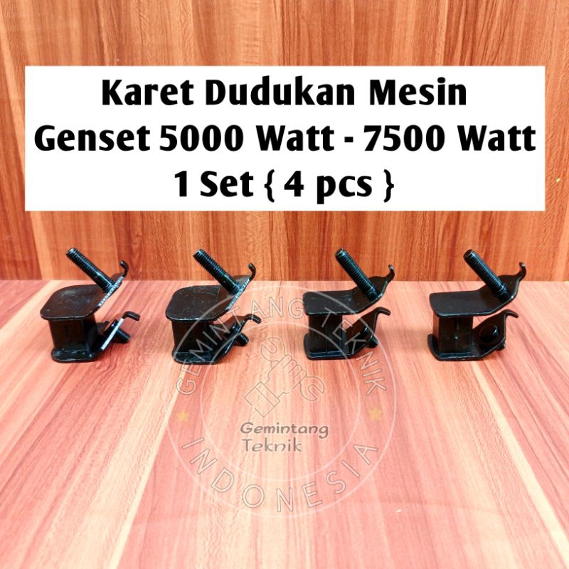 Engine Mounting Genset 5000 Watt - 7500 Watt 1 Set ( 4 pcs ) / Karet Dudukan Mesin Genset 5000 Watt 